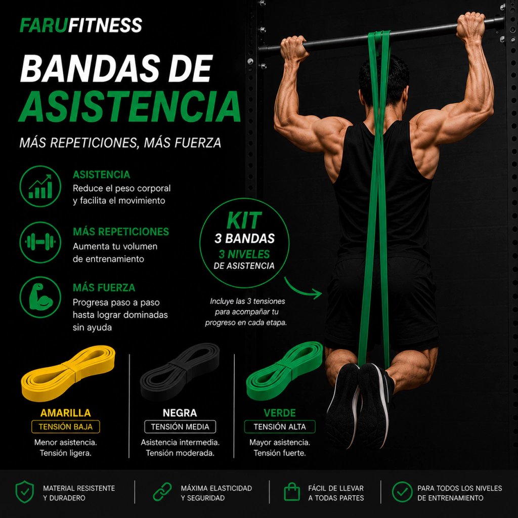 Bandas de Asistencia Dominadas KIT X3 — foto 5 de 16