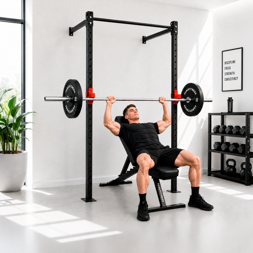 Combo: Rack Pared + Banco 6 Posiciones — Tu Gym en Casa