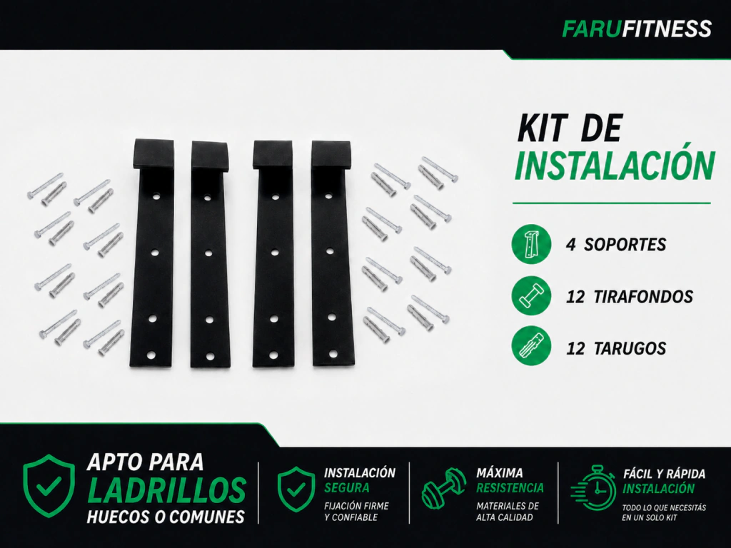 Barra Multifuncional Desmontable Reforzada Calistenia Premium FARU — foto 11 de 24