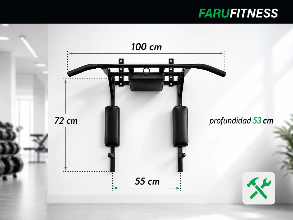 Barra Multifuncional Desmontable Reforzada Calistenia Premium FARU — foto 9 de 24