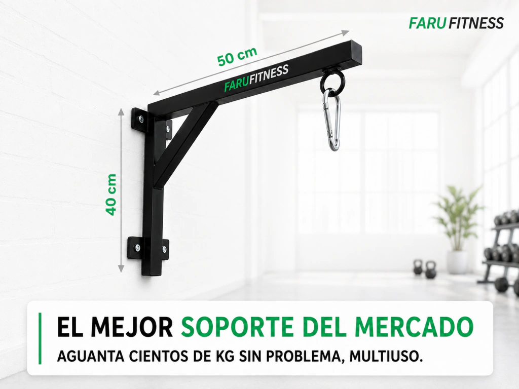 Soporte de Pared para Bolsa de Boxeo, TRX u otro accesorio — foto 4 de 15